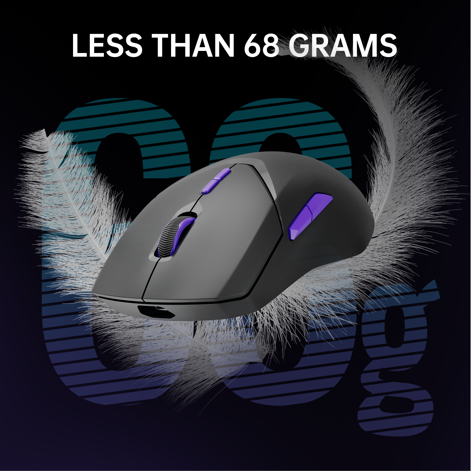 RAPOO VT9Pro 4K Souris gaming sans fil - Noir
