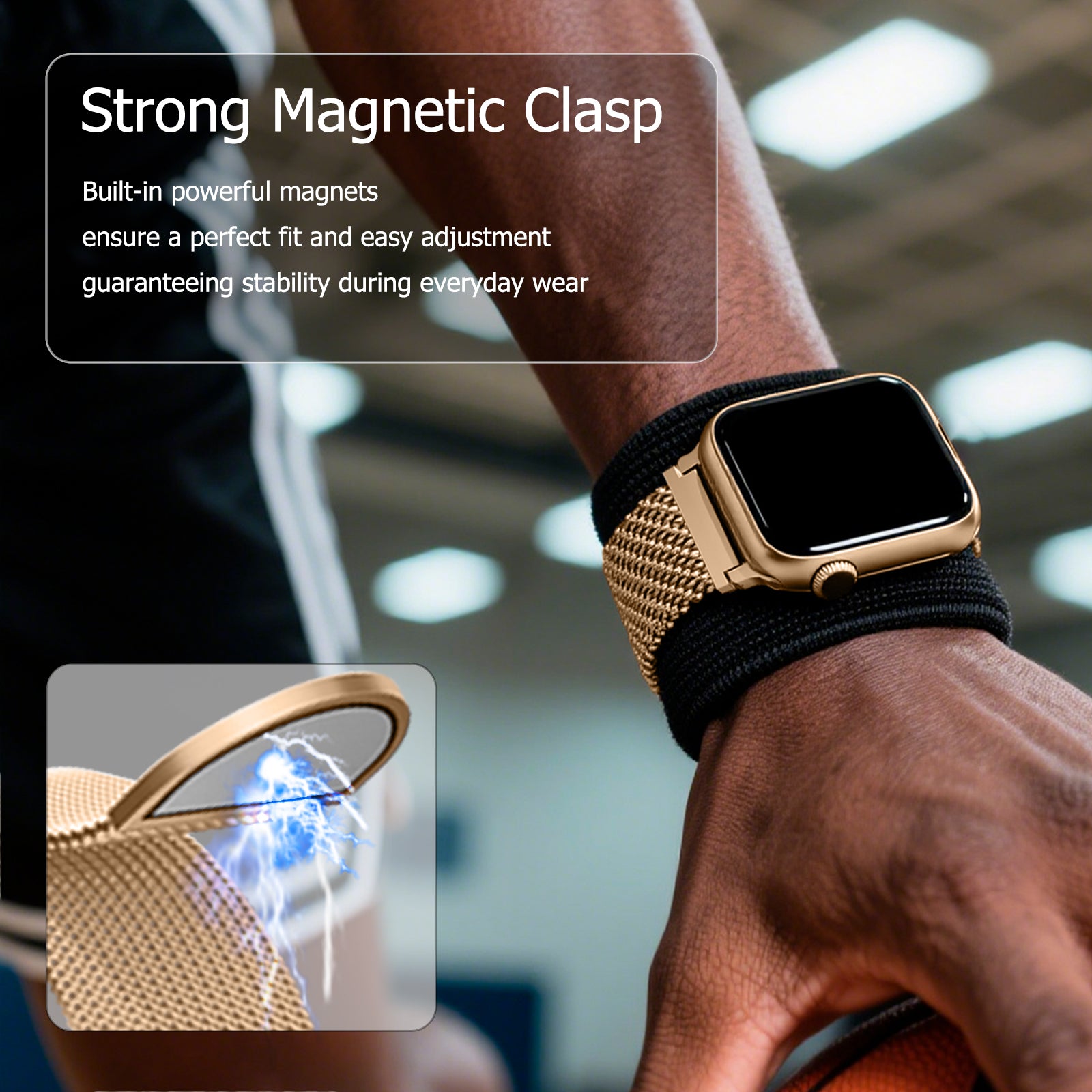 APPLE Bracelet milanais pour Apple Watch, 38/40 mm - Rose gold