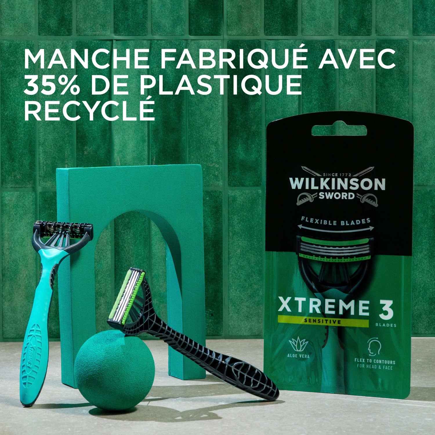 WILKINSON SWORD Xtreme 3 - Rasoirs Jetables Sensitive - x 12