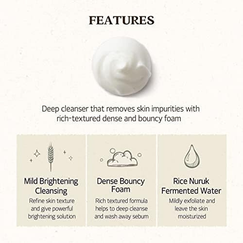 SKINFOOD Mousse Nettoyante Éclaircissante Quotidienne Au Riz 150 ml