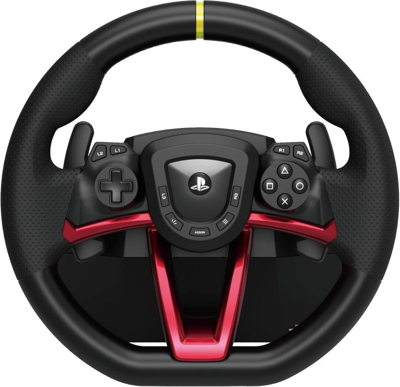Hori Volant de course sans fil Racing Wheel Apex PC, PS4 et PS5 - Pédales incluses - Licence officielle Sony - Noir