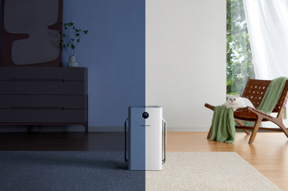 Purificateur d'air Homerunpet D1, canal d'air en forme de U à six côtés, capture efficace des poils, silencieux et efficace, protège la santé respiratoire de toute la famille