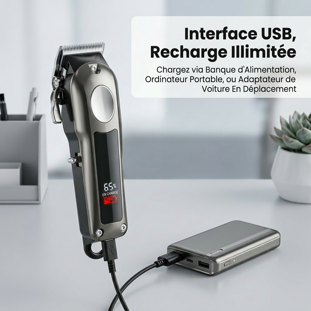 Blinkit tondeuse pour animaux conçue pour les poils épais et lourds / faible bruit avec 10 sabots, rechargeable