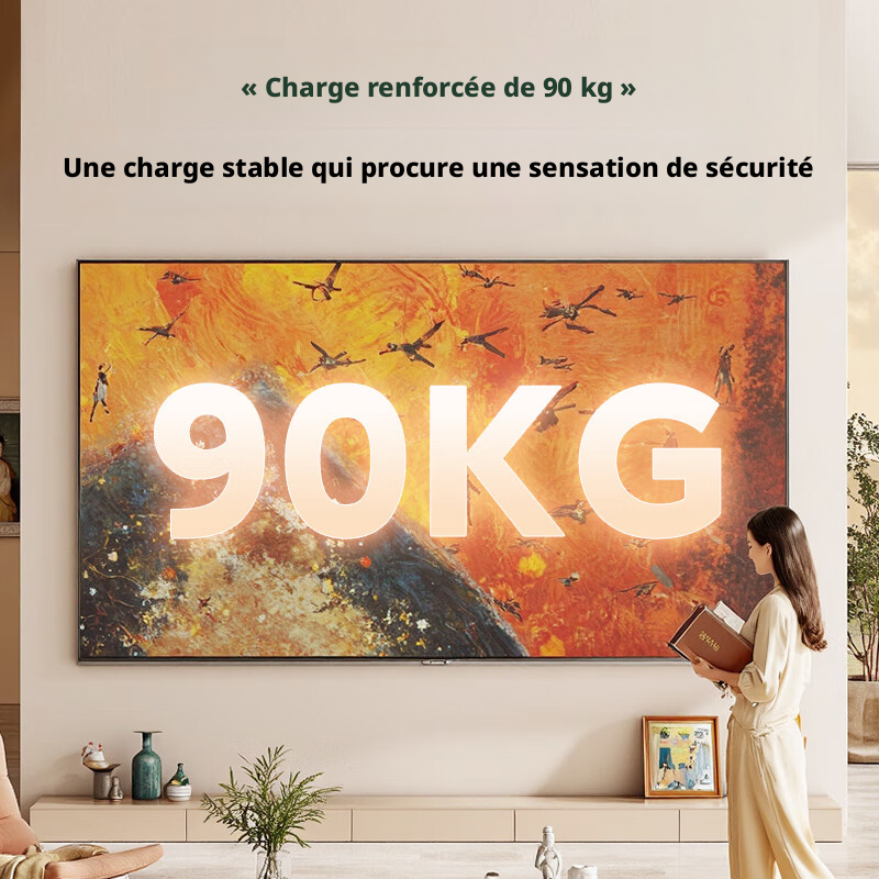 CNTSLNB+ Support Mural TV + Support TV Fixe + 32-100 pouces