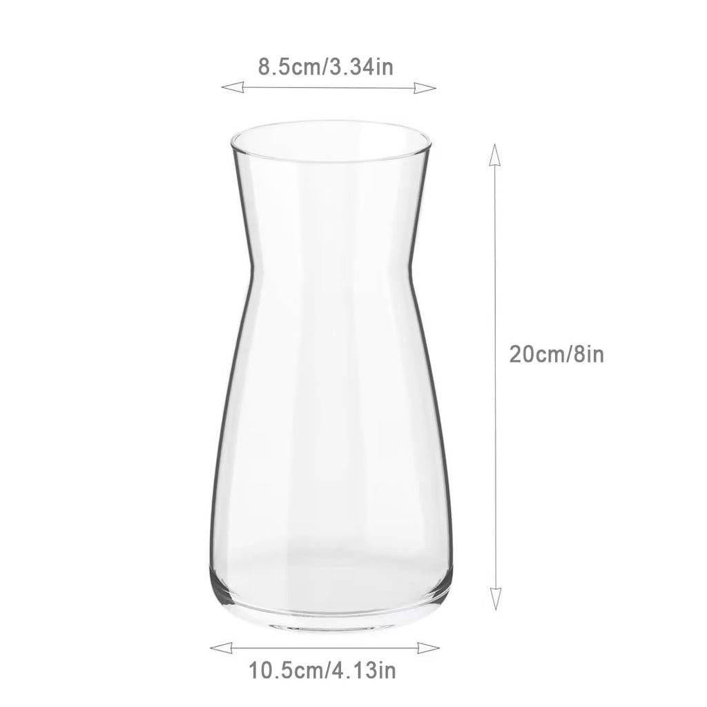 INPROB Vase en verre transparent - 20 cm