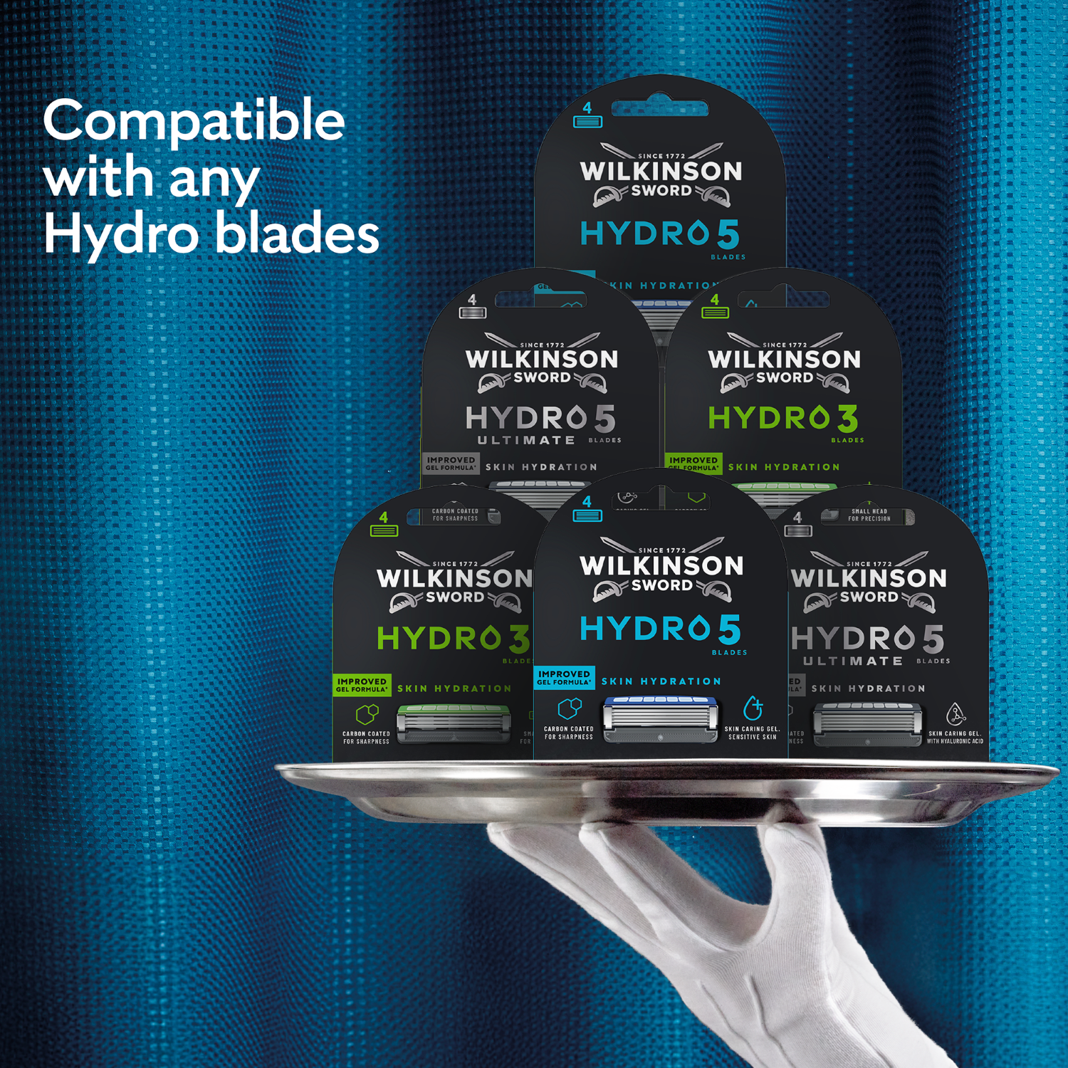 WILKINSON SWORD Hydro 5 - Lames de Rasoir Pour Homme - 8 Recharges
