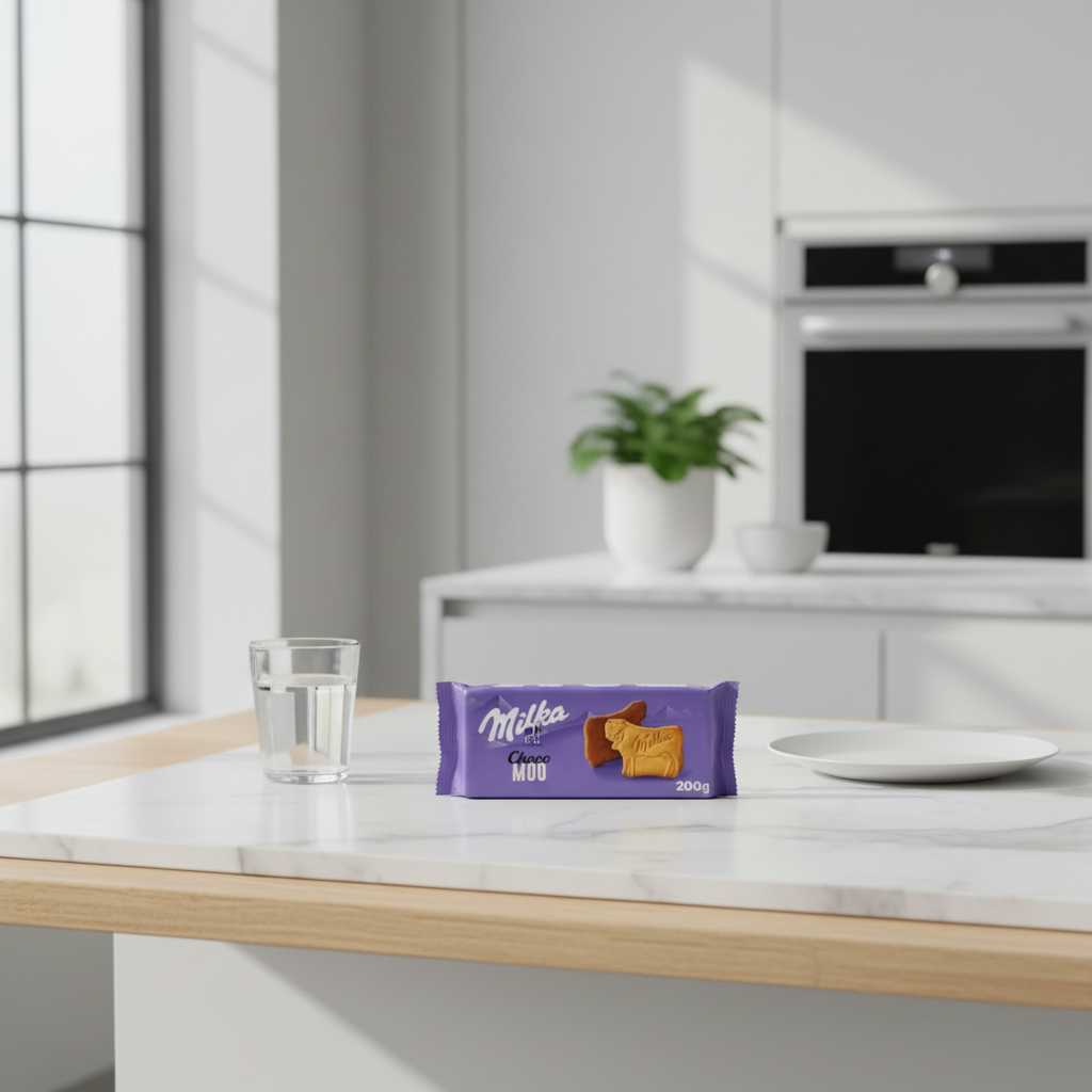 MILKA Biscuits nappés au chocolat au lait Choco Moo - 200 g