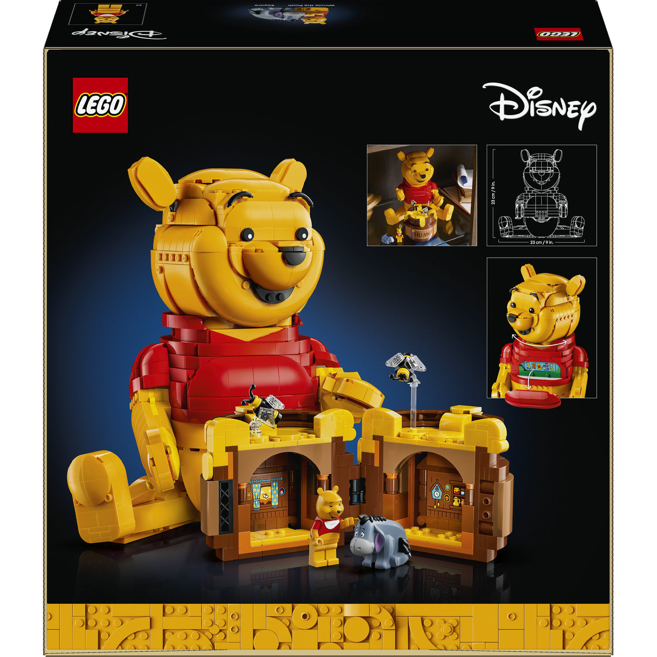 LEGO Disney Winnie l'Ourson Figurine à Construire & Pot de Miel 43300 Set de Présentation pour Adultes (1 399 Pièces)