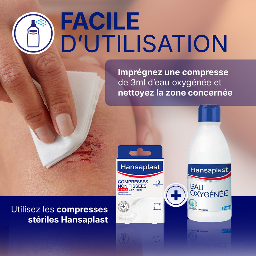 Hansaplast Eau Oxygénée Désinfectante 10 Volumes 250ml