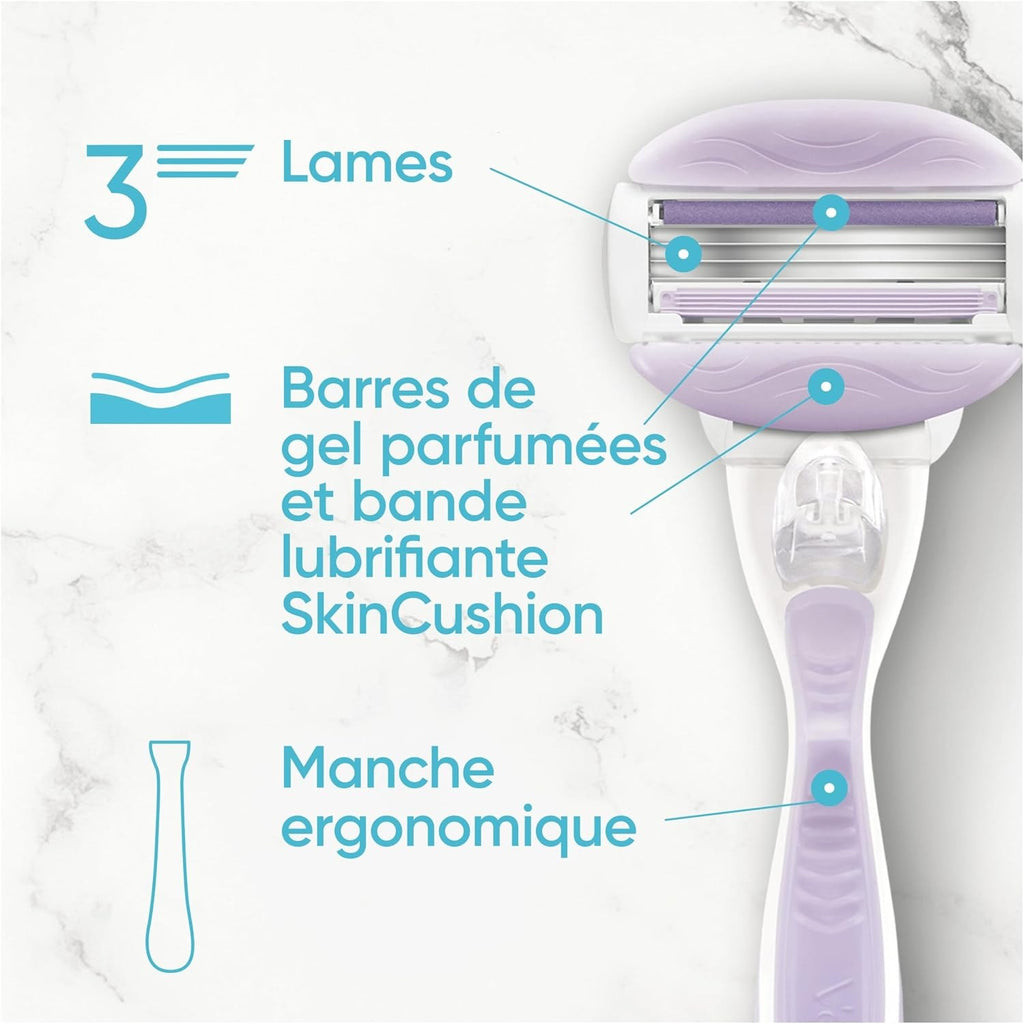 Gillette Venus ComfortGlide Breeze Recharges de Lames de Rasoir pour Femme Lot de 8