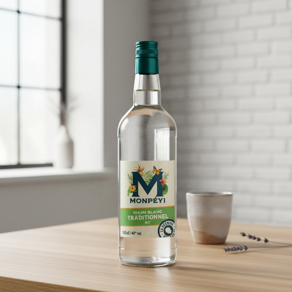 MONPÉYI Rhum blanc traditionnel 40° - 1 L