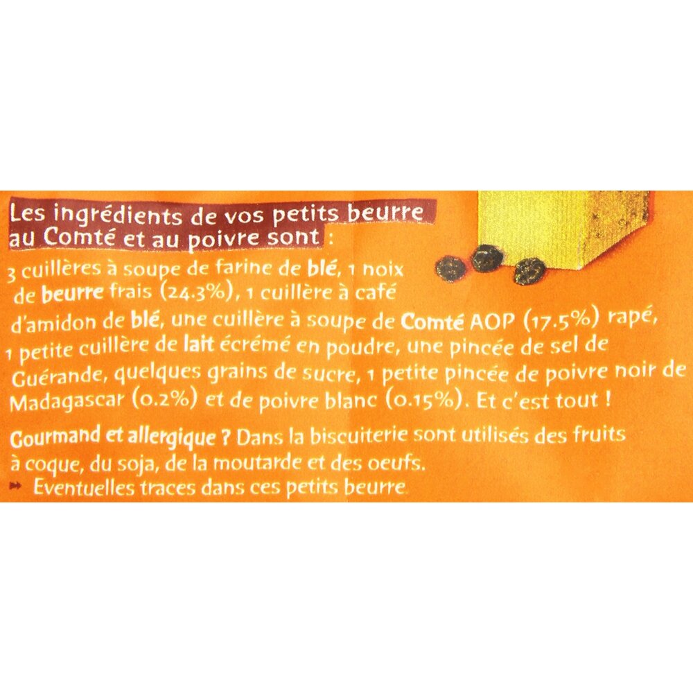 Michel et Augustin petit beurre comté poivre 100g
