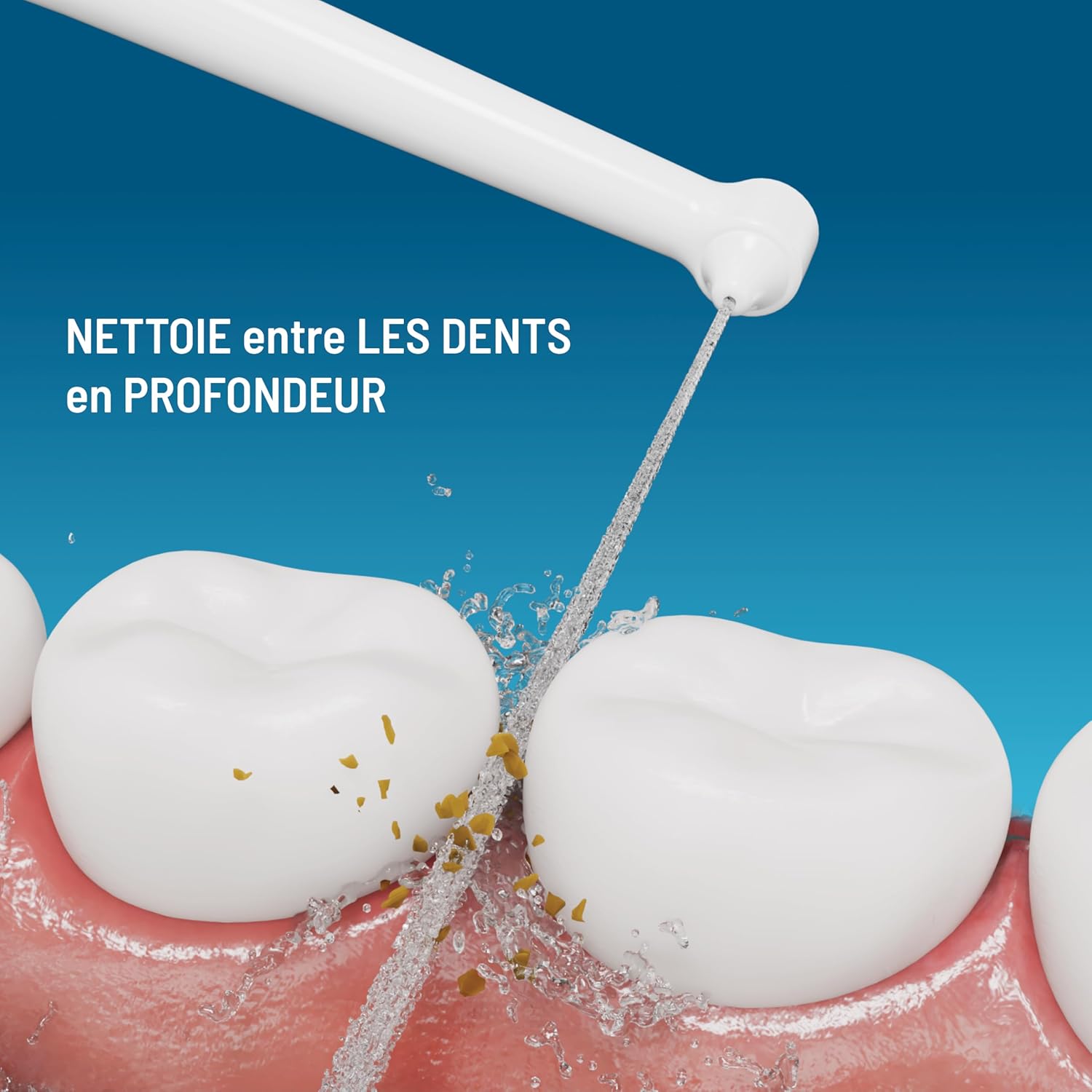 Haepi Julia – Brosse à dents électrique sonique 3-en-1 | Brossage + Jet interdentaire + Nettoyage des gencives | 48 000 vibrations/min | Rechargeable par USB