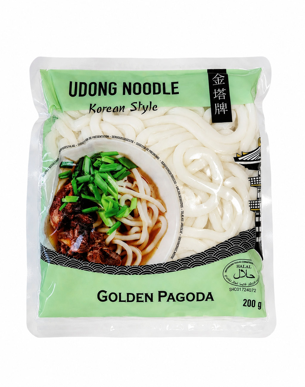 GOLDEN PAGODA Nouilles udon style coréen 200g