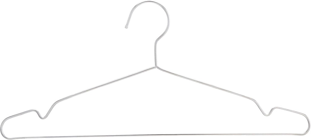 ANQI Lot de 50 cintres en acier inoxydable - Argent