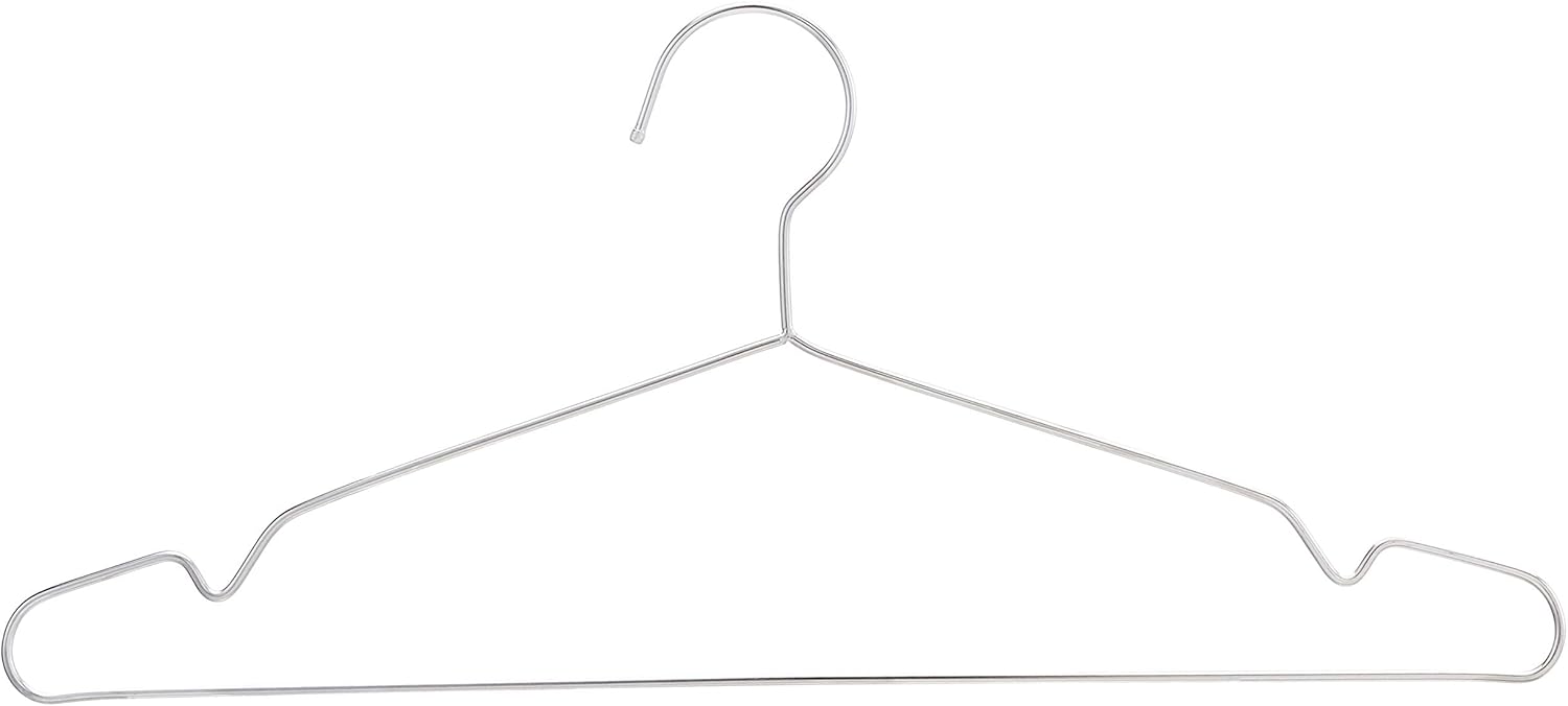 ANQI Lot de 50 cintres en acier inoxydable - Argent