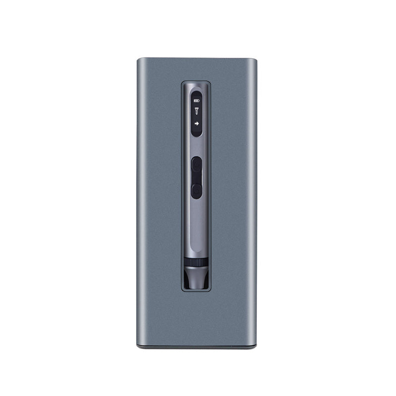EasyWox Kit de tournevis électrique numérique avec batterie au lithium 350 mAh, 48 embouts, temps de charge 90 min, couple 0,3 Nm électrique / 3,5 Nm manuel et poignée en aluminium