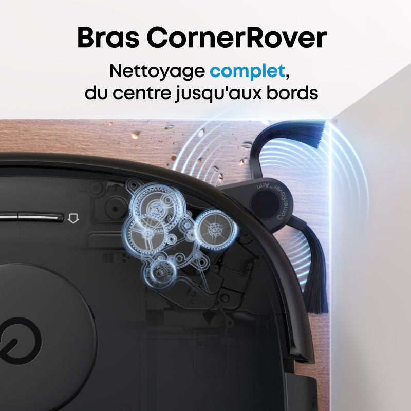 eufy Robot Vacuum Omni E25, aspirateur robot 2-en-1 avec fonction de lavage, élimine les taches tenaces, aspiration inégalée de 20 000 Pa pour un nettoyage en profondeur