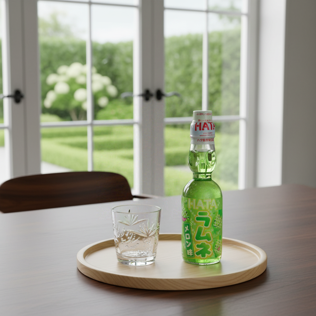 Hatakosen Ramune Boisson gazeuse saveur melon - 200 ml