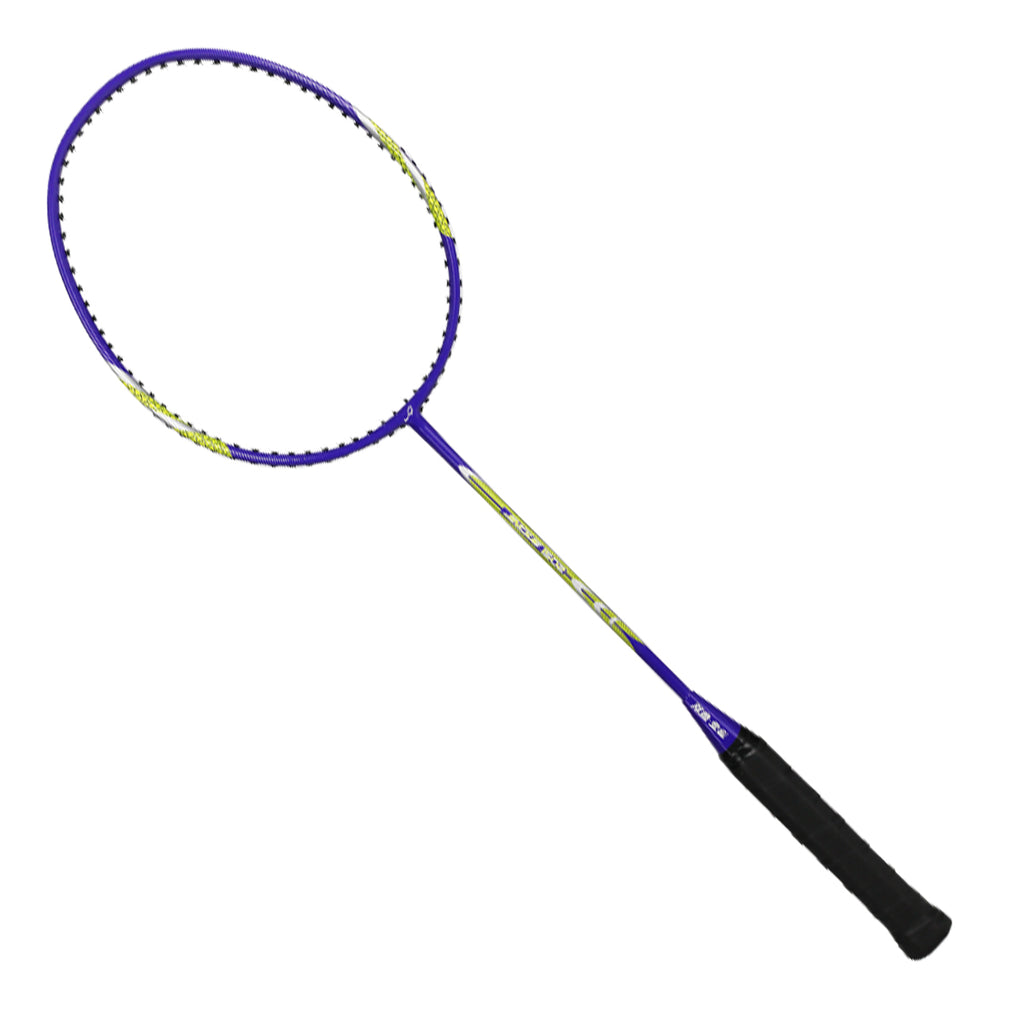 DOUBLE FISH JinQue Lot de 2 raquettes 1502 de badminton en carbone et aluminium - Violet foncé