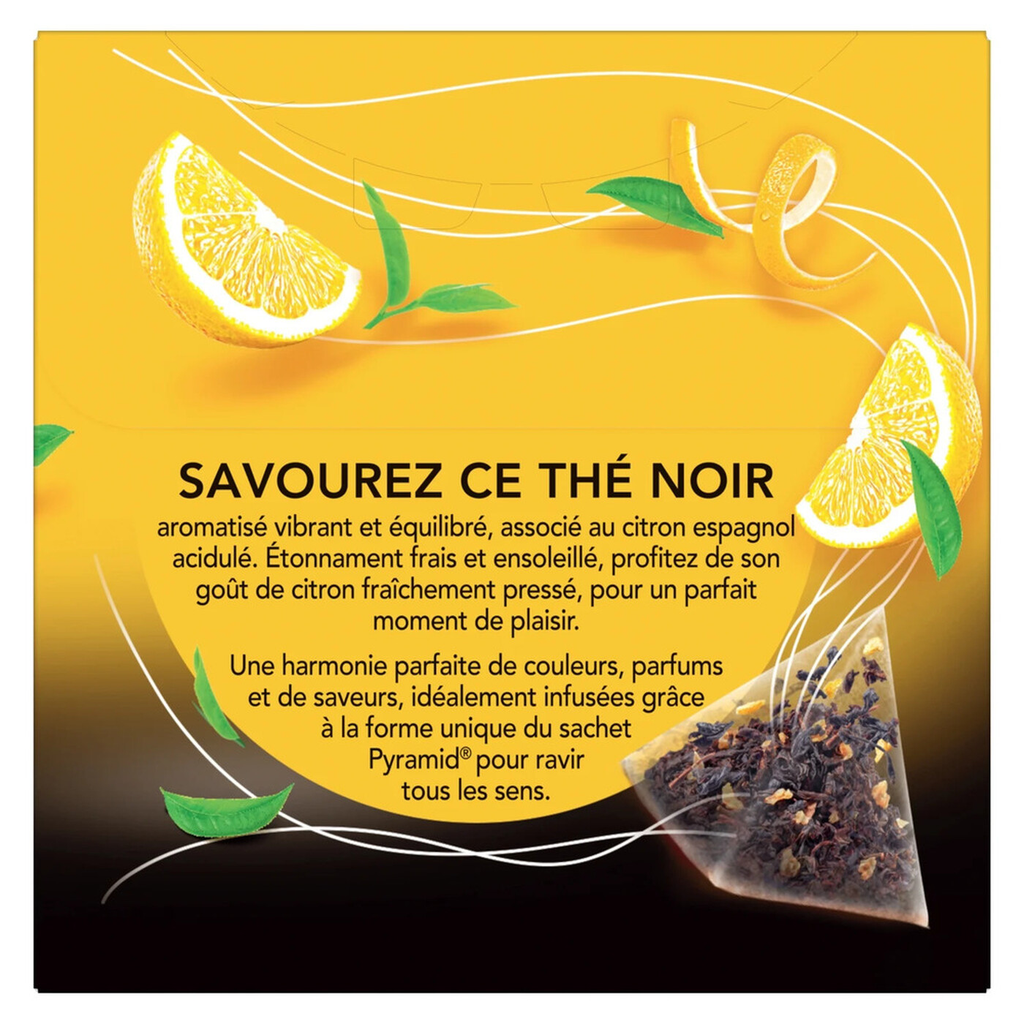 Lipton Thé noir citron - 20 sachets/34 g