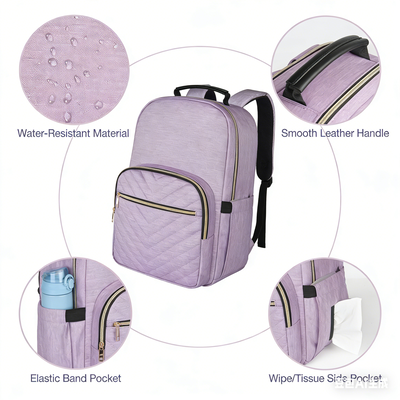 Sac à dos ordinateur portable pour femmes, sac à dos scolaire 15,6 pouces léger pour voyage travail avec port de charge USB, imperméable, antivol