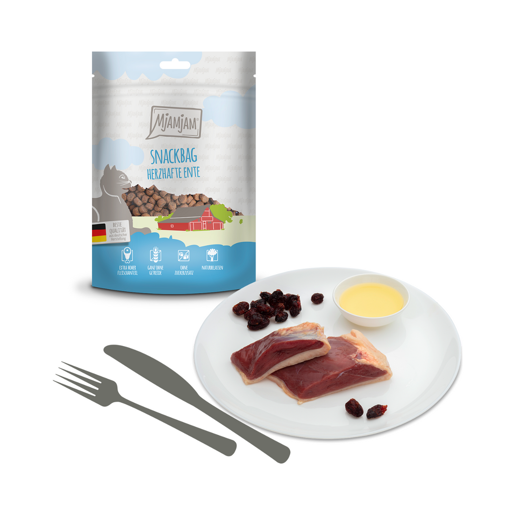 MjAMjAM Friandises pour chat au canard 125 g