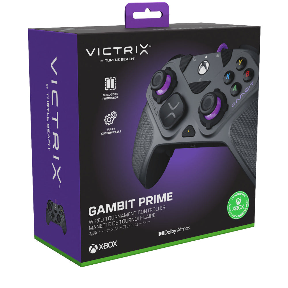 Turtle Beach Victrix Pro BFG Reloaded Manette esport Sans fil - Rapid Fire Clutch Triggers & Boutons programmables & Sticks interchangeables - Xbox Series X|S, PC (Licence officielle Microsoft) - Noir