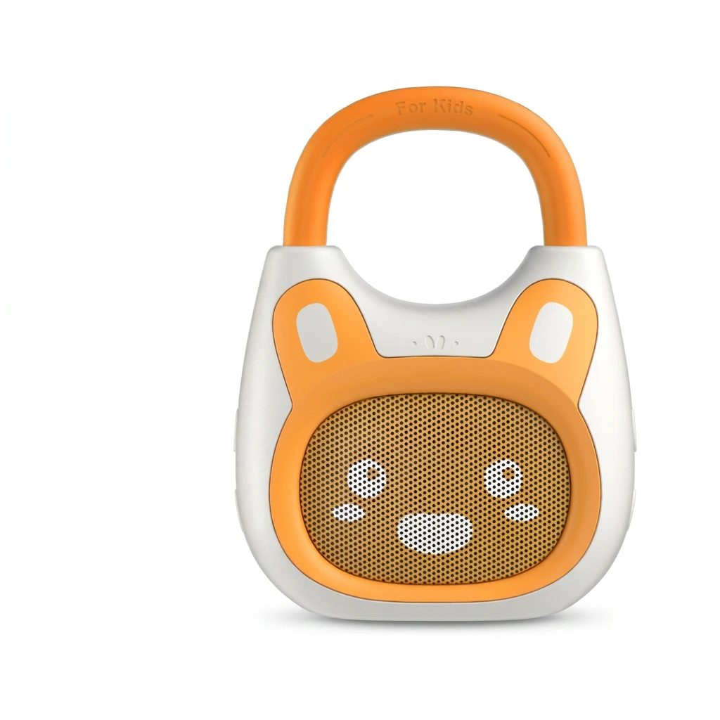 alilo Lecteur de Musique Portable pour Enfants Pocket Bunny, Jouet Musical pour Tout-Petits 1-3-5 Ans, Préchargé avec 120+ Histoires/Musiques/Berceuses/Bruit Blanc, Son Haute Fidélité, Enceinte Bluetooth de Voyage (avec Sangle et Anneau)