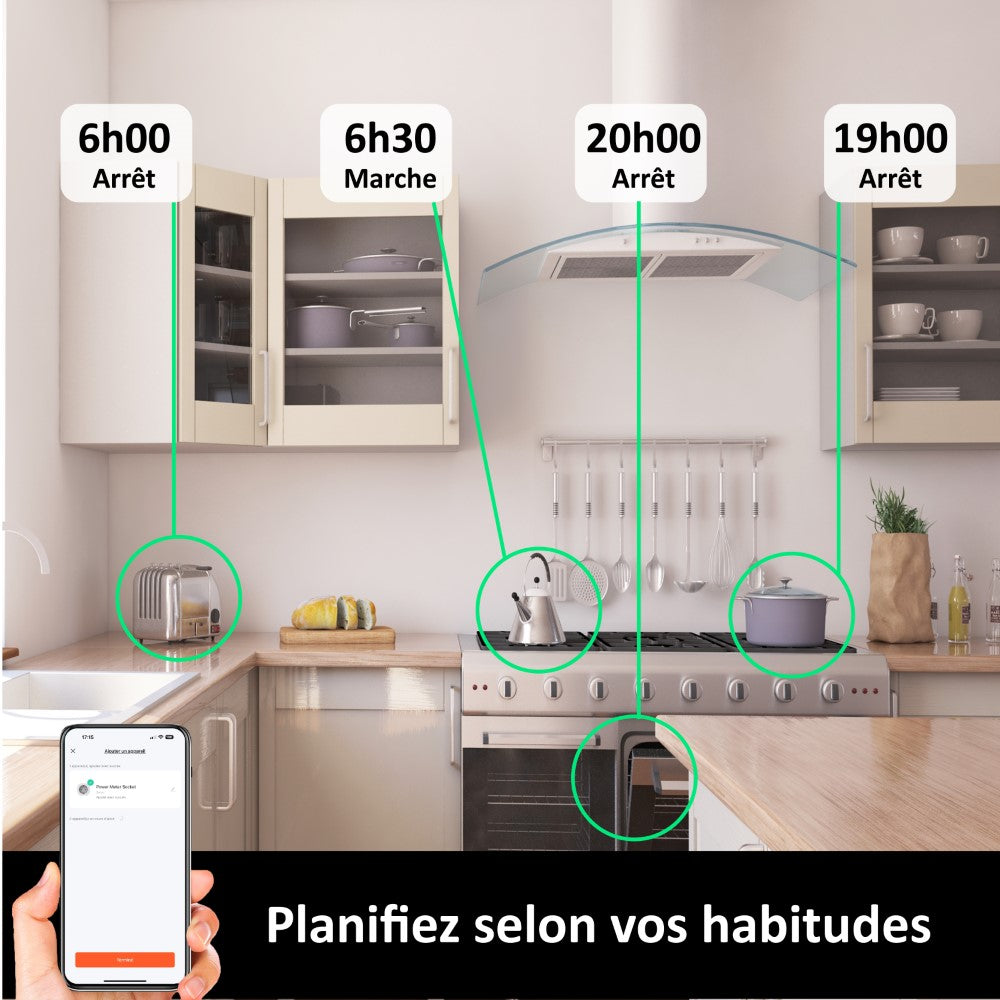KYF Prise intelligente Wi-Fi pour intérieur