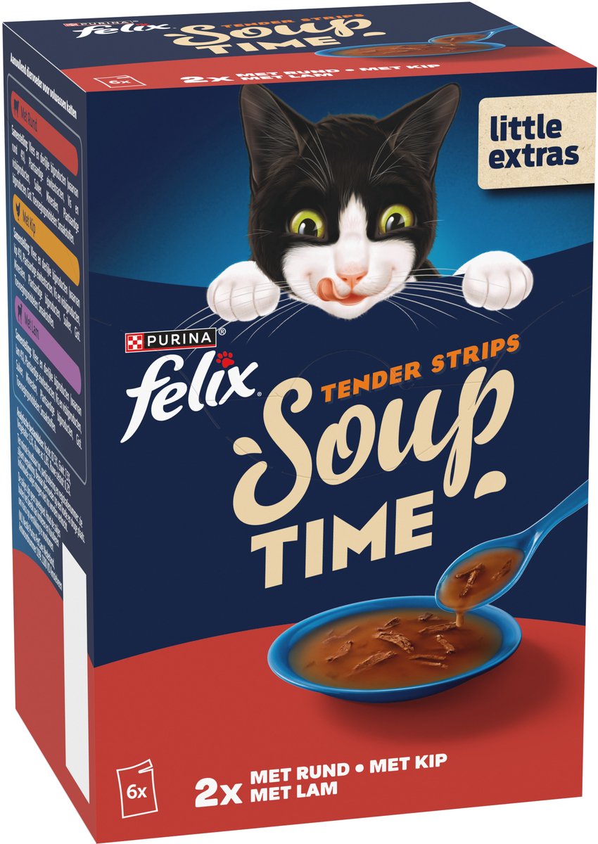 Felix soupe pour chat filets sélection de la ferme 48x48 g