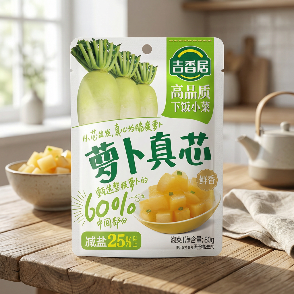 Ji Xiang Ju Carotte Vraie Saveur Fraîche et Parfumée 80g