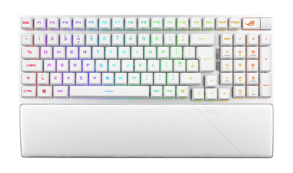 ASUS ROG Scope II 96 RX Clavier de Jeu Mécanique Sans Fil - AZERTY - Blanc