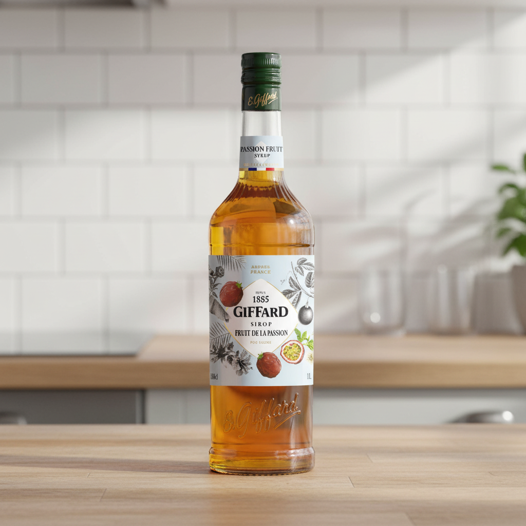 GIFFARD Sirop fruit de la passion pur sucre de canne - 1 L