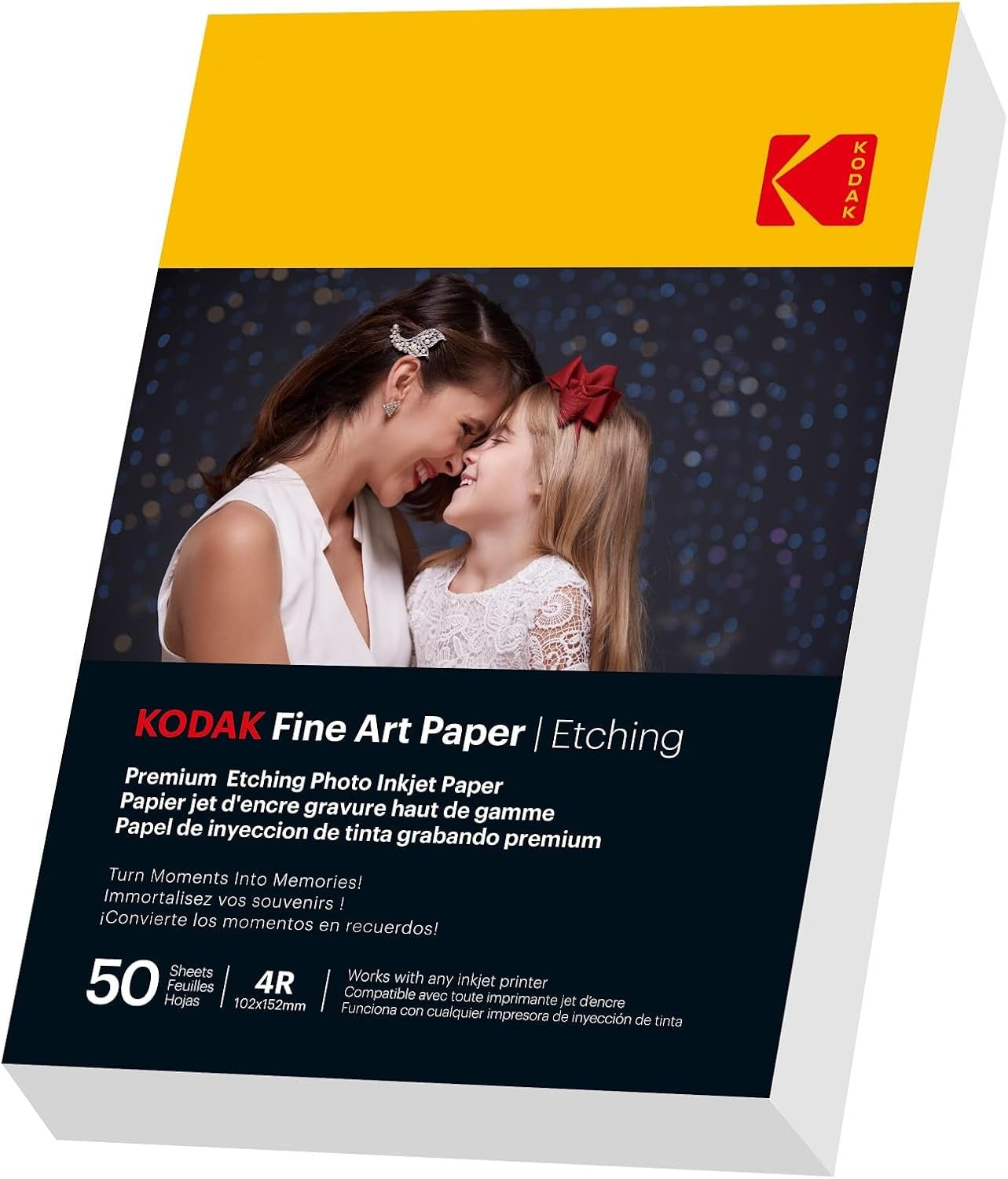 Kodak Papier d’art - 50 feuilles A6 (10 x 15 cm), 210 g/m²