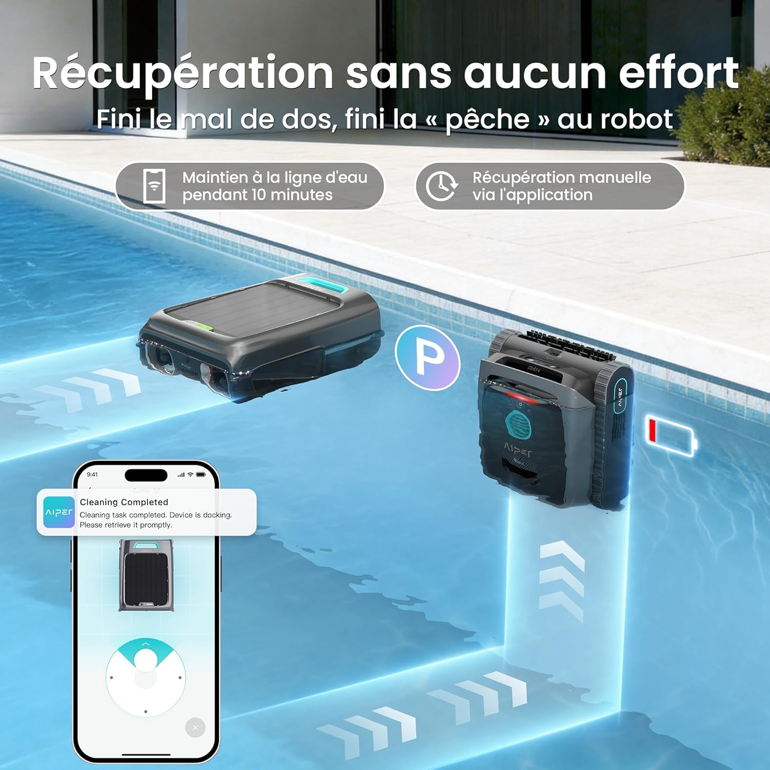 Aiper (Nouveau 2026) Experts Duo : Robot Piscine Scuba V3 & EcoSurfer S2, Nettoyage 360° du haut en bas, Entretien automatique 7 jours, Nettoyage 10x plus rapide avec AI Patrol, Entretien de l’eau