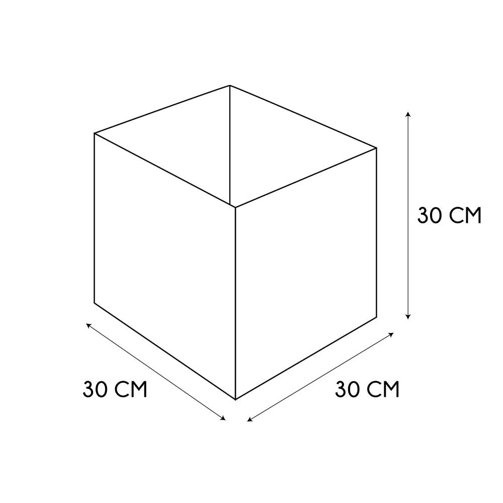 Home deco factory foldable storage cube 30x30cm bouclette