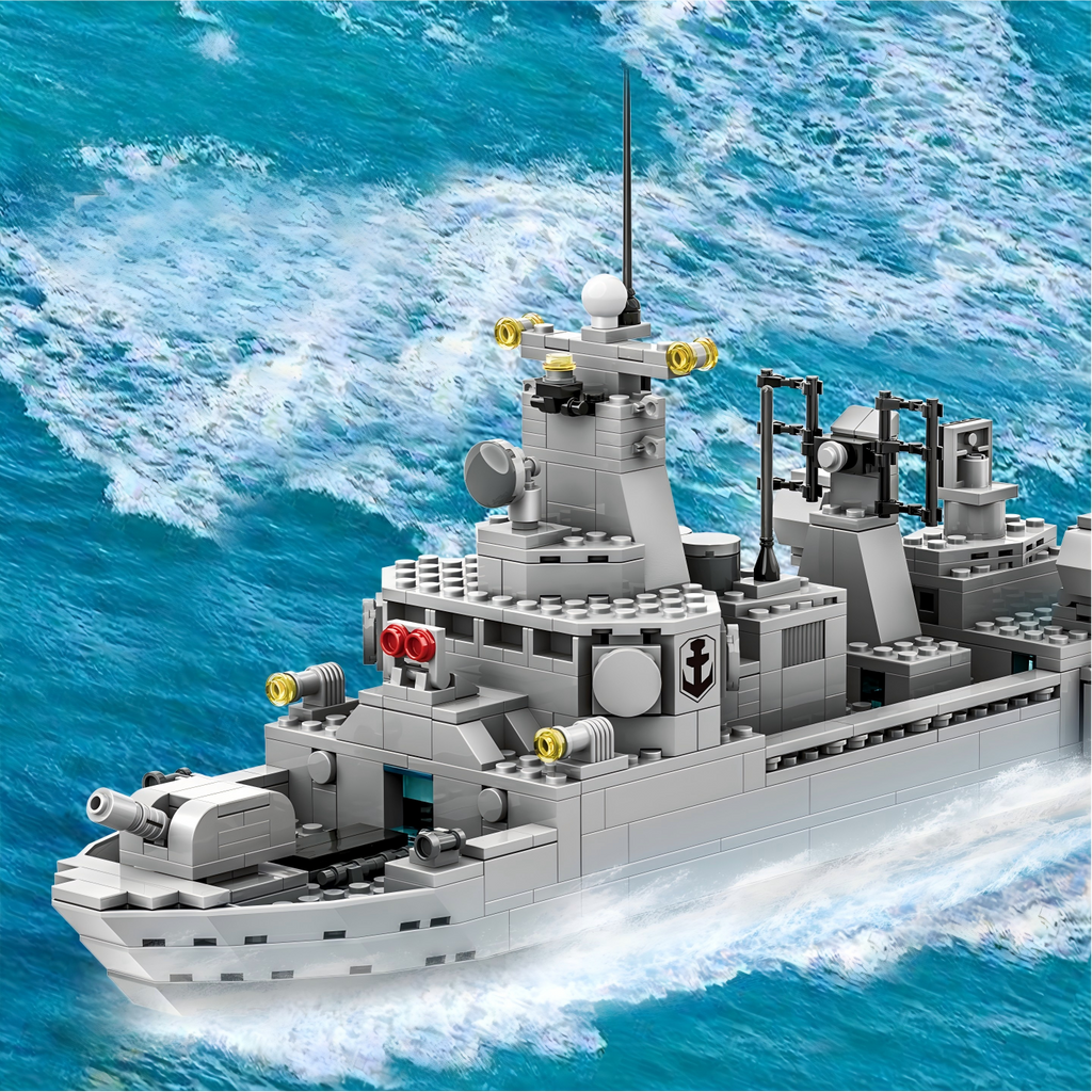 WANGE Destroyer 533 pièces Ensemble de blocs de construction pour constructeurs amateurs