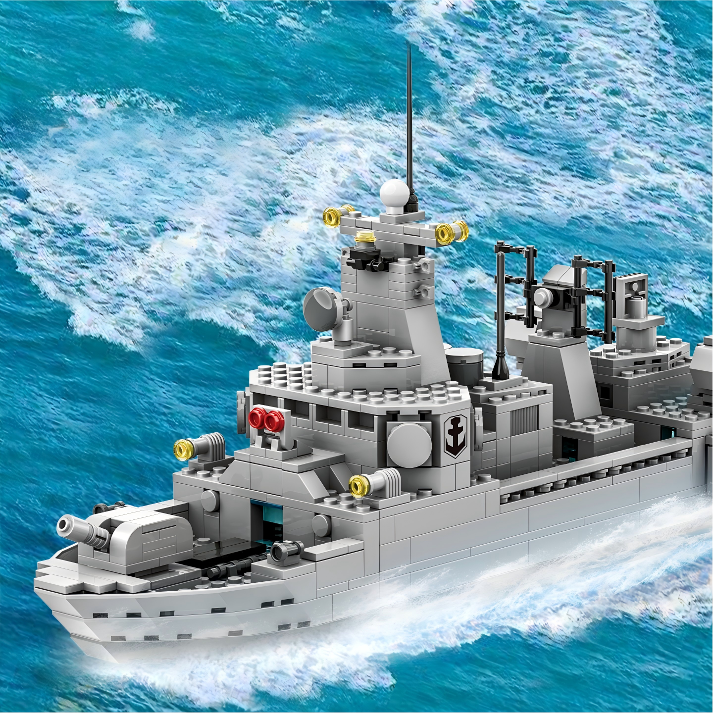 WANGE Destroyer 533 pièces Ensemble de blocs de construction pour constructeurs amateurs