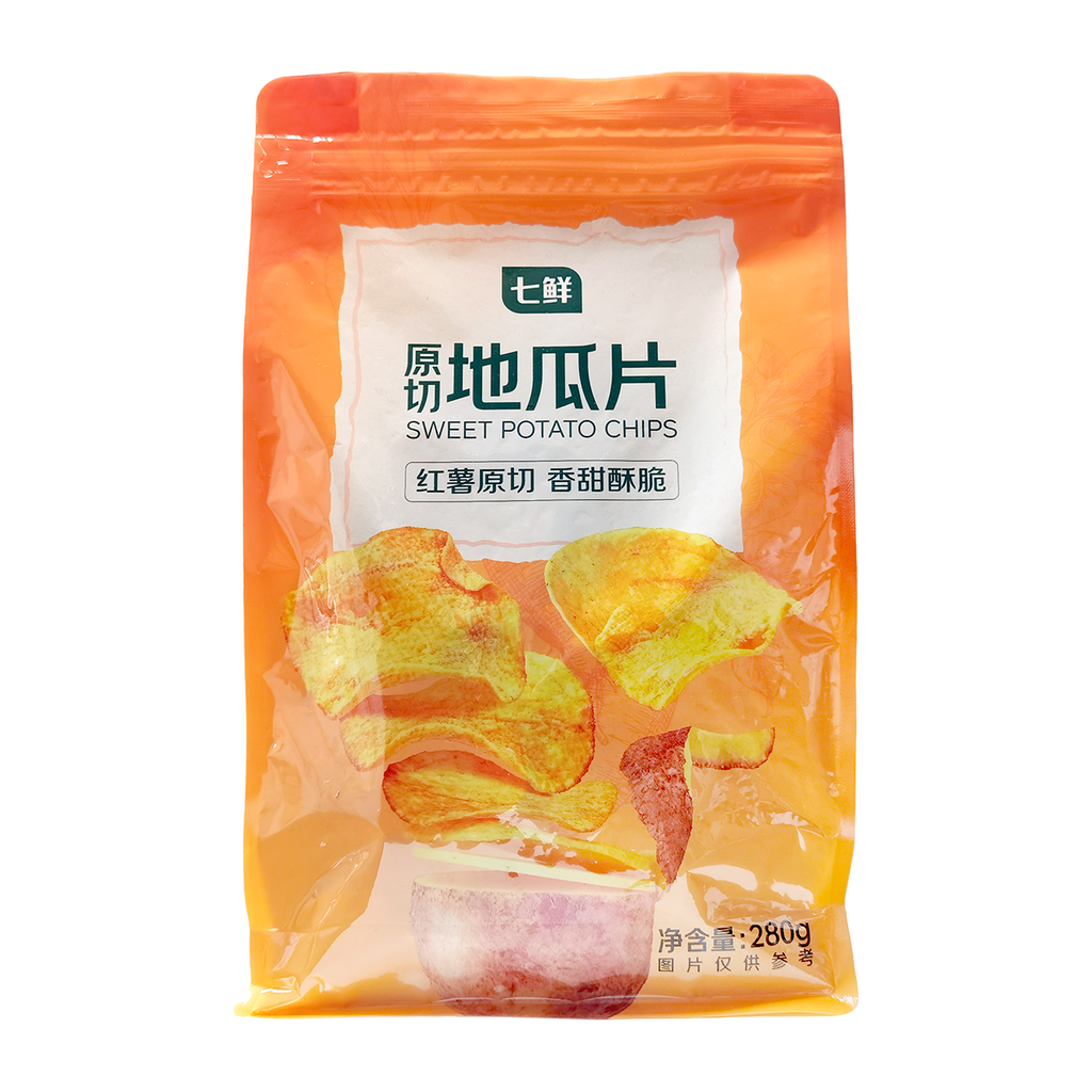 Qixian Tranches de patate douce découpées 280 g