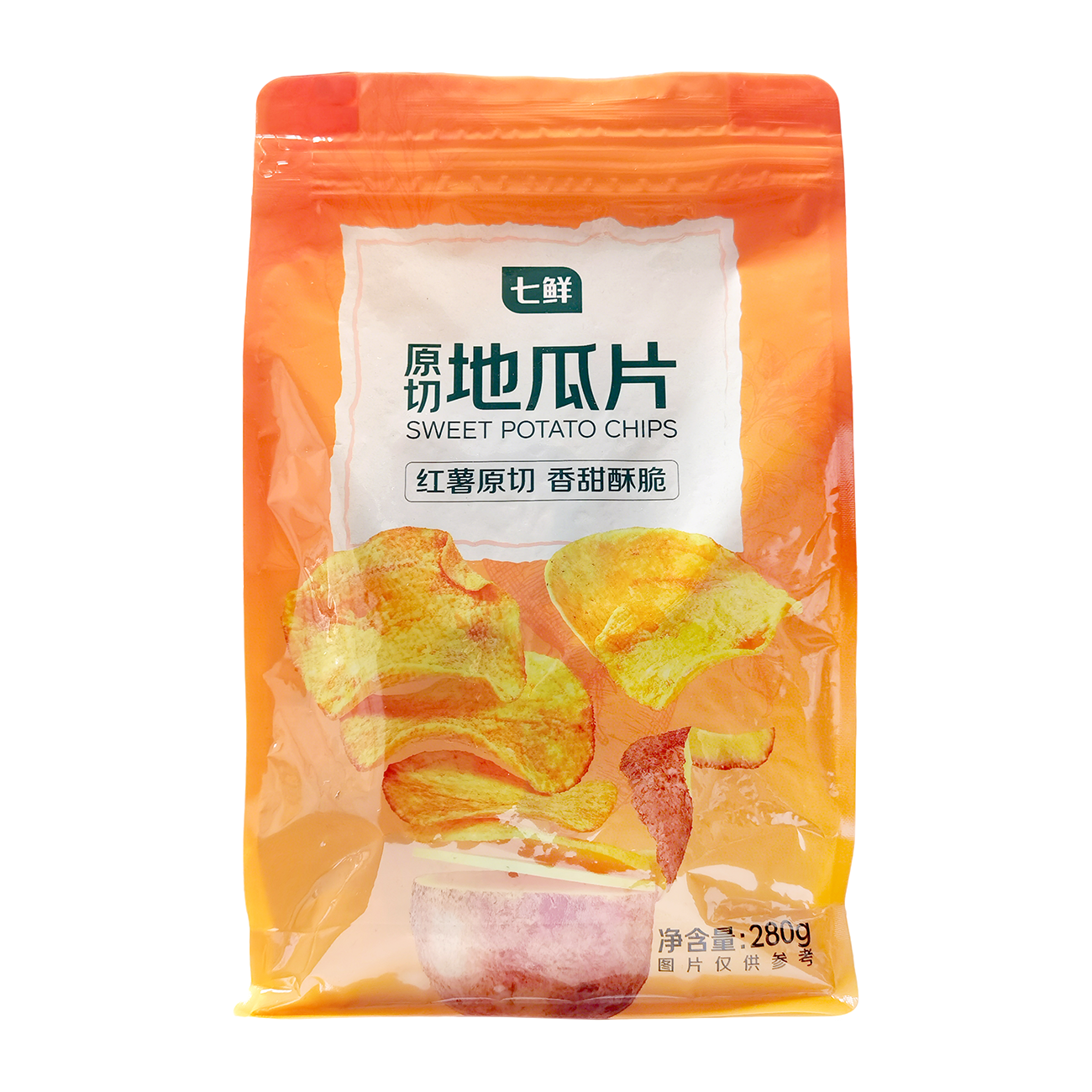 Qixian Tranches de patate douce découpées 280 g