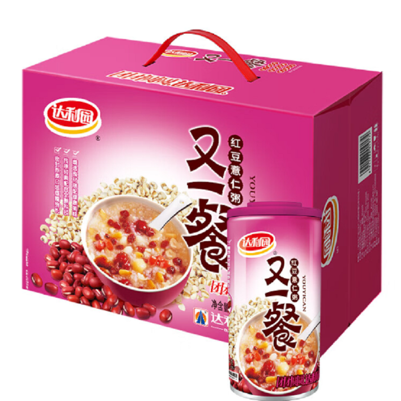 Daliyuan Porridge de riz aux haricots rouges et aux graines de coix 360 g x 12
