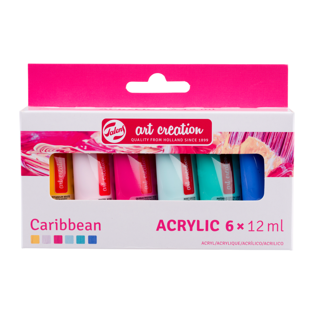 Talens Art Creation Set de peinture acrylique artiste Caraïbes | 6 x 12 ml