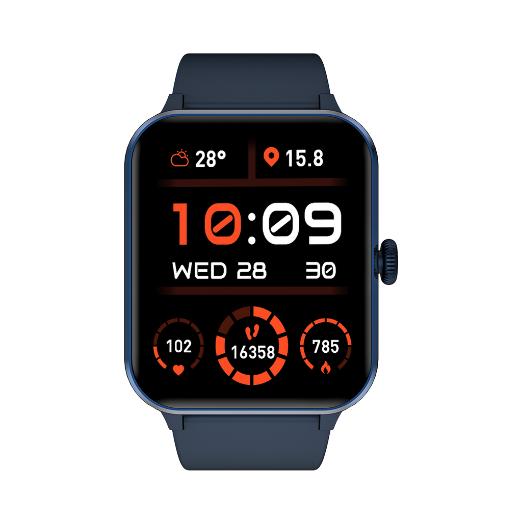 Blackview R50 Montre connectée écran de 1,85 pouces, autonomie de 25 jours, moniteur de fréquence cardiaque et de sommeil, appels Bluetooth, plus de 100 modes sportifs. Compatible Android/iOS
