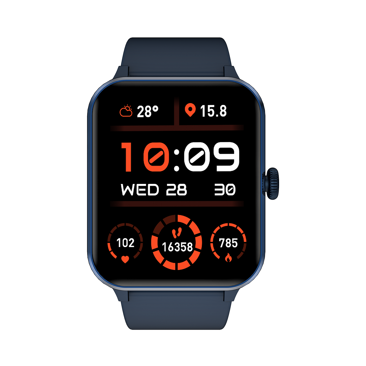Blackview R50 Montre connectée écran de 1,85 pouces, autonomie de 25 jours, moniteur de fréquence cardiaque et de sommeil, appels Bluetooth, plus de 100 modes sportifs. Compatible Android/iOS