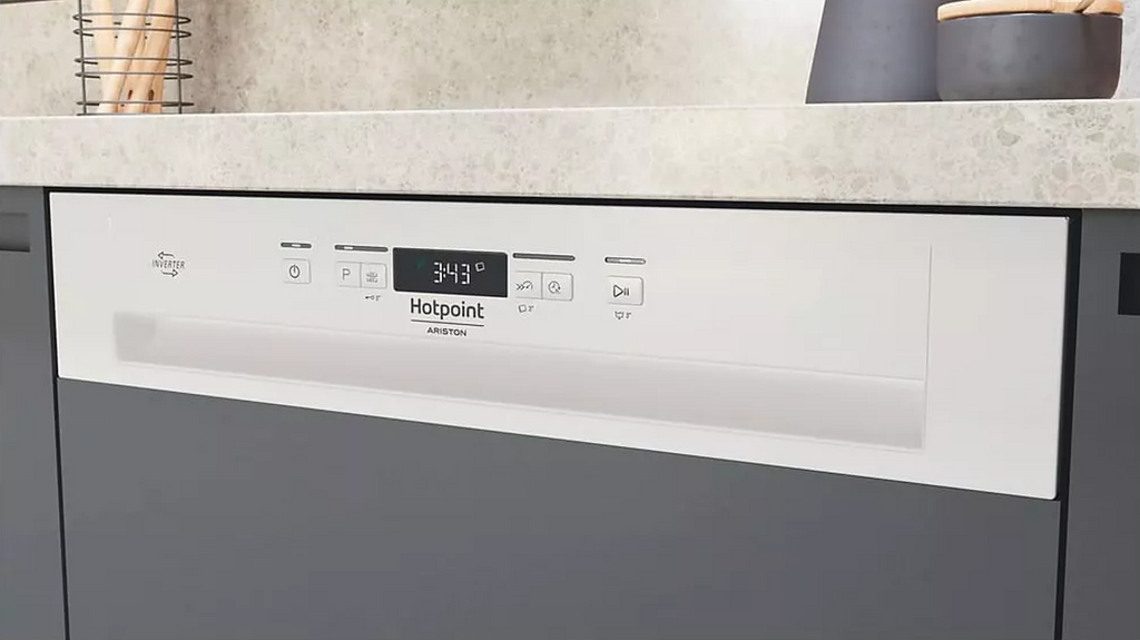 Hotpoint H3BFD536W - Lave-vaisselle intégrable 60cm, 14 couverts, Classe D