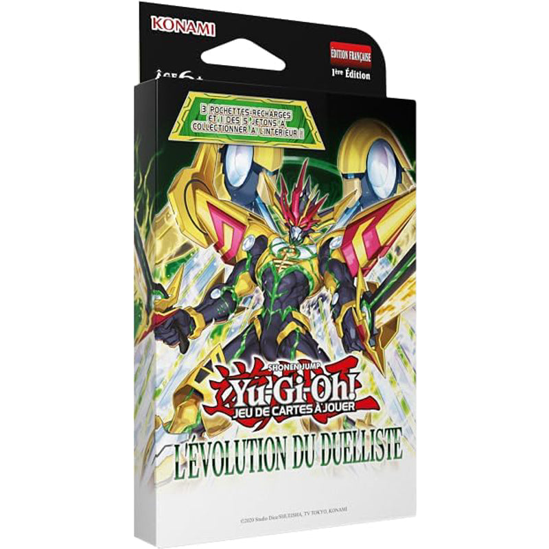 Yu-Gi-Oh! L’Évolution du Duelliste lot de 3 boosters - Jeu de cartes - 28 cartes, dont 1 carte jeton exclusive - Dès 6 ans - Édition française