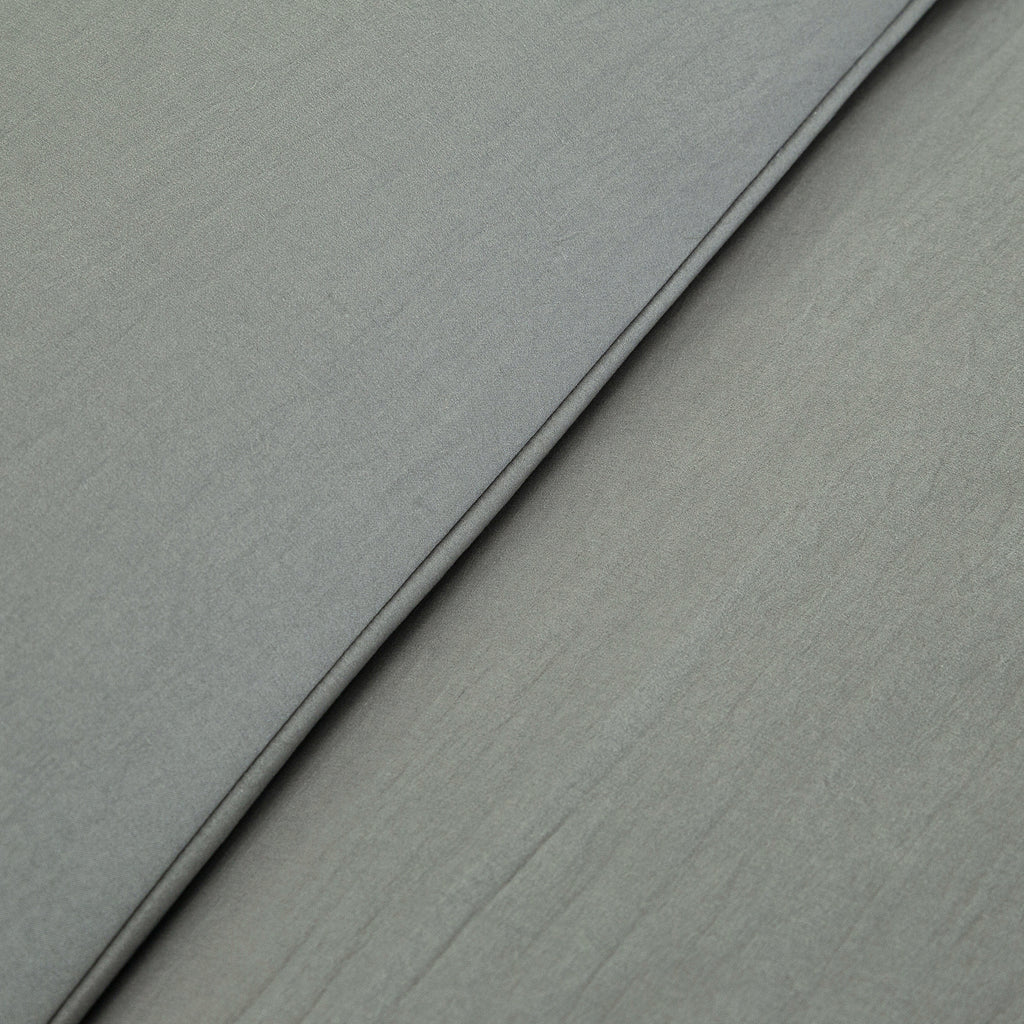 Parure de lit en coton imité lavé, gris foncé, avec taie d’oreiller, 140 x 200 cm + 65 x 65 cm x 1