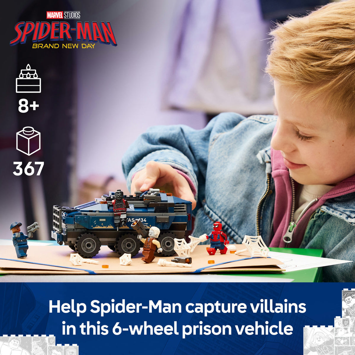 LEGO Super Heroes 76349 La poursuite en prison mobile de Spider-Man
