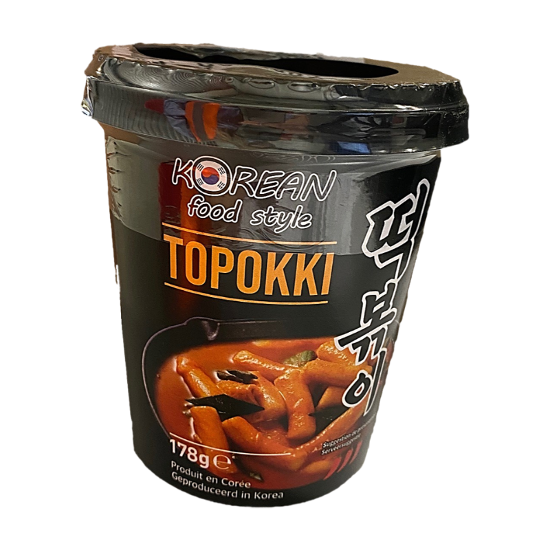 Korean Food Style Gâteau de riz Topokki en tasse 178 g